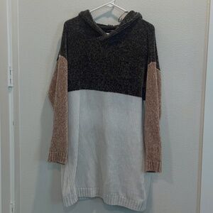 Oversized Color Block Sweatshirt